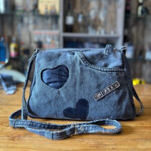 Cartera de Mano de Jeans Reciclados